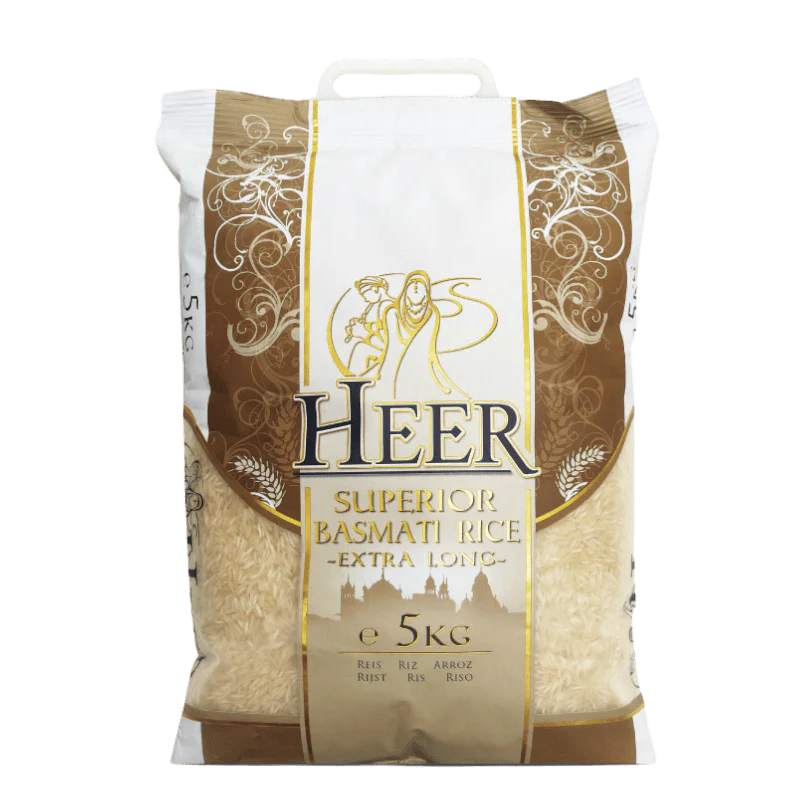 Heer - 5kg Superior Basmati Rice Extra Long 17.99